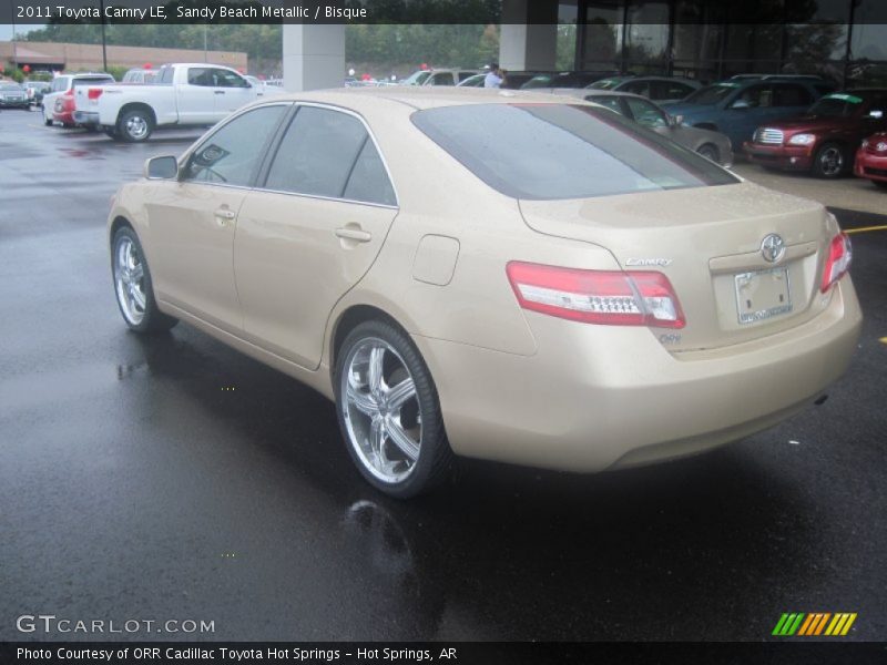 Sandy Beach Metallic / Bisque 2011 Toyota Camry LE