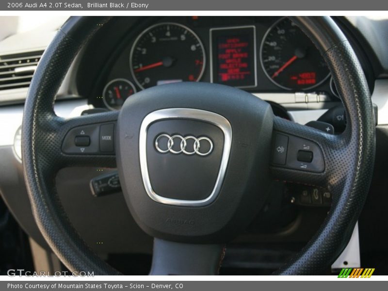 Brilliant Black / Ebony 2006 Audi A4 2.0T Sedan