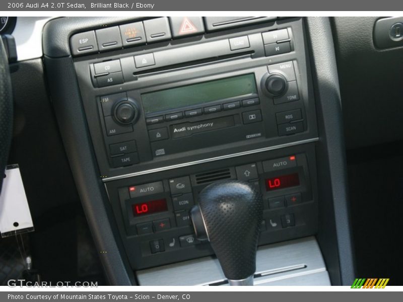 Brilliant Black / Ebony 2006 Audi A4 2.0T Sedan