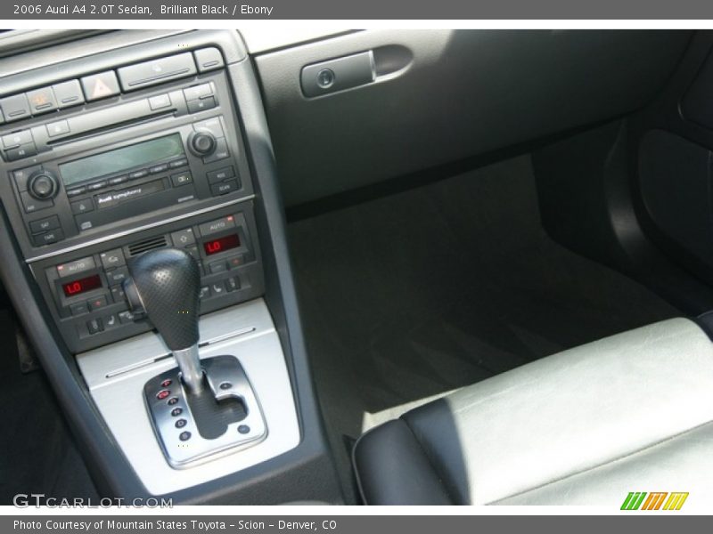 Brilliant Black / Ebony 2006 Audi A4 2.0T Sedan