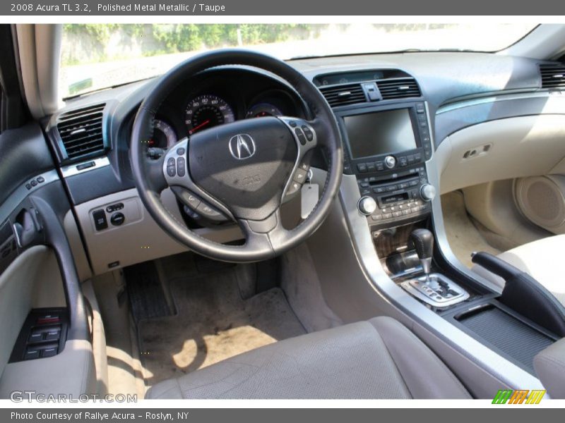 Polished Metal Metallic / Taupe 2008 Acura TL 3.2