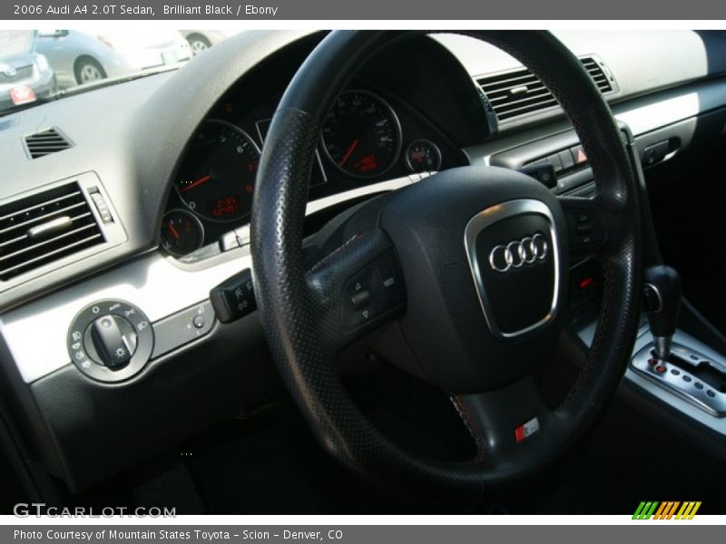 Brilliant Black / Ebony 2006 Audi A4 2.0T Sedan