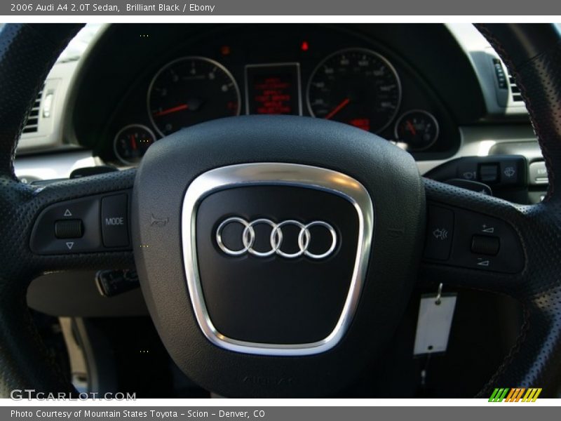 Brilliant Black / Ebony 2006 Audi A4 2.0T Sedan