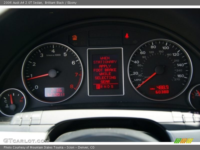 Brilliant Black / Ebony 2006 Audi A4 2.0T Sedan