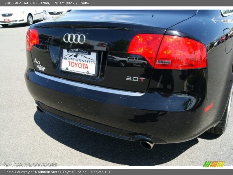 Brilliant Black / Ebony 2006 Audi A4 2.0T Sedan