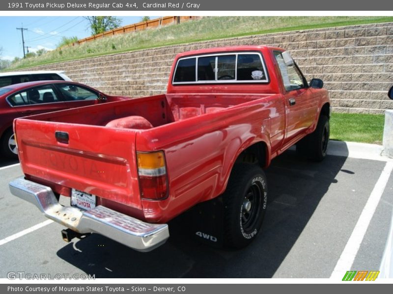 Cardinal Red / Gray 1991 Toyota Pickup Deluxe Regular Cab 4x4