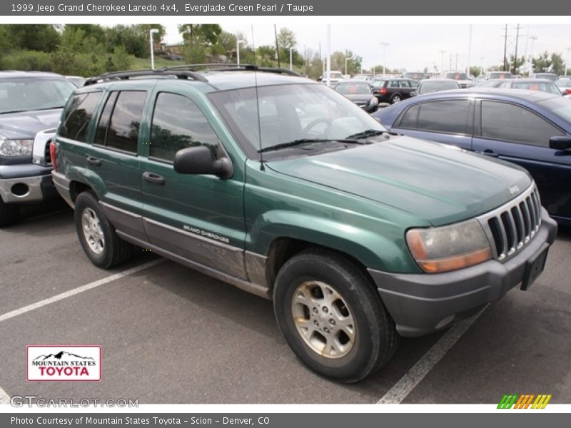 Everglade Green Pearl / Taupe 1999 Jeep Grand Cherokee Laredo 4x4