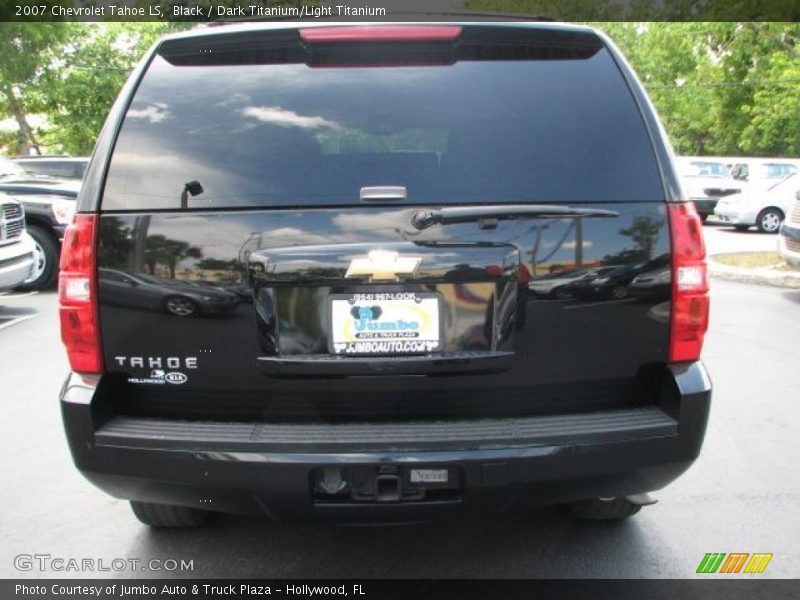 Black / Dark Titanium/Light Titanium 2007 Chevrolet Tahoe LS