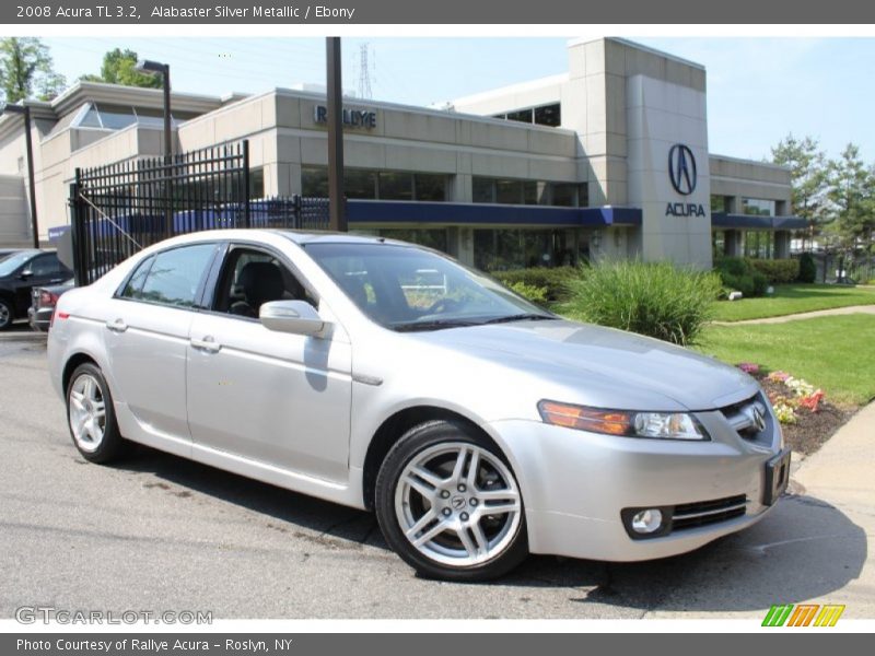 Alabaster Silver Metallic / Ebony 2008 Acura TL 3.2