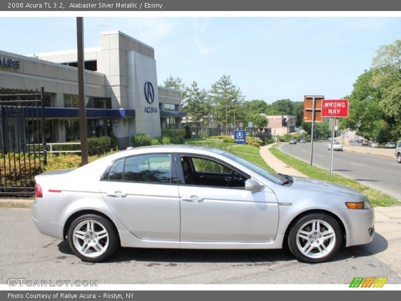 Alabaster Silver Metallic / Ebony 2008 Acura TL 3.2