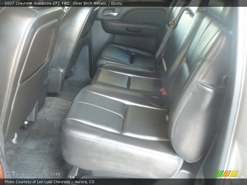  2007 Avalanche Z71 4WD Ebony Interior