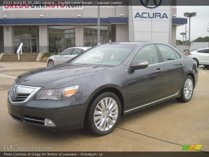 Graphite Luster Metallic / Seacoast Leather 2011 Acura RL SH-AWD Advance