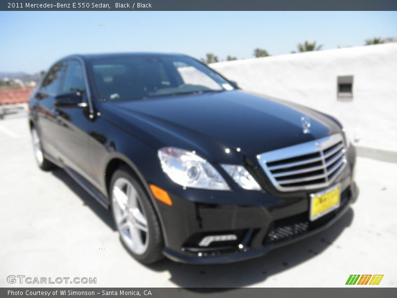 Black / Black 2011 Mercedes-Benz E 550 Sedan