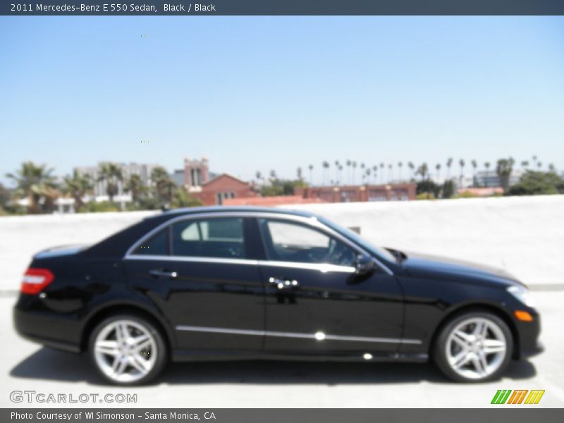 Black / Black 2011 Mercedes-Benz E 550 Sedan