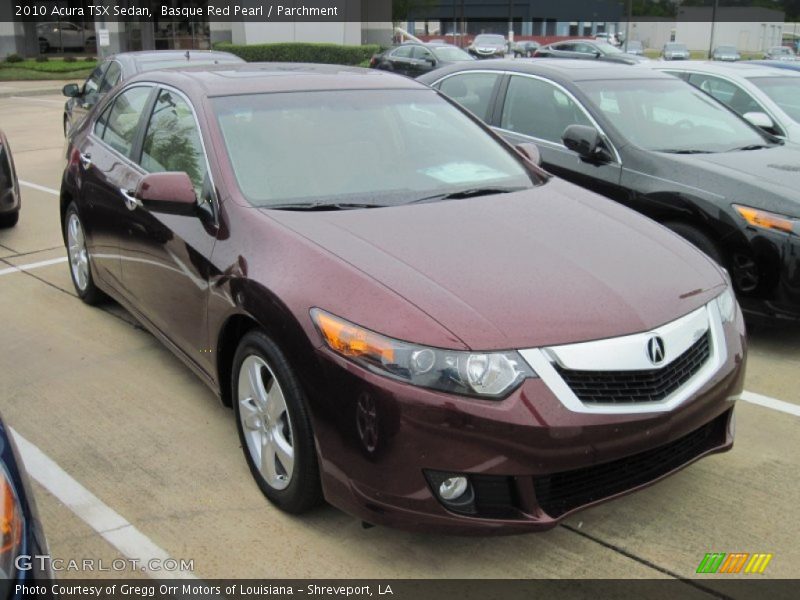 Basque Red Pearl / Parchment 2010 Acura TSX Sedan