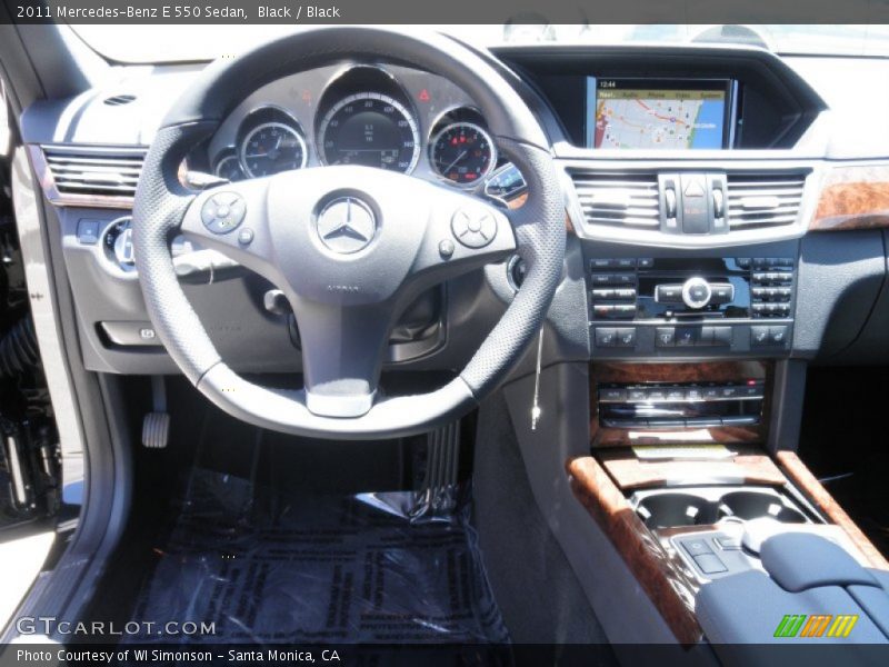 Black / Black 2011 Mercedes-Benz E 550 Sedan