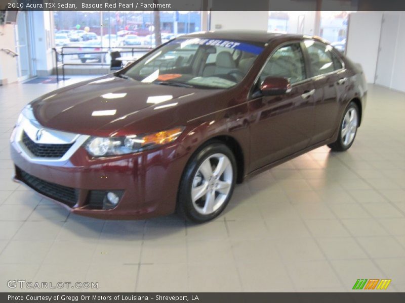Basque Red Pearl / Parchment 2010 Acura TSX Sedan