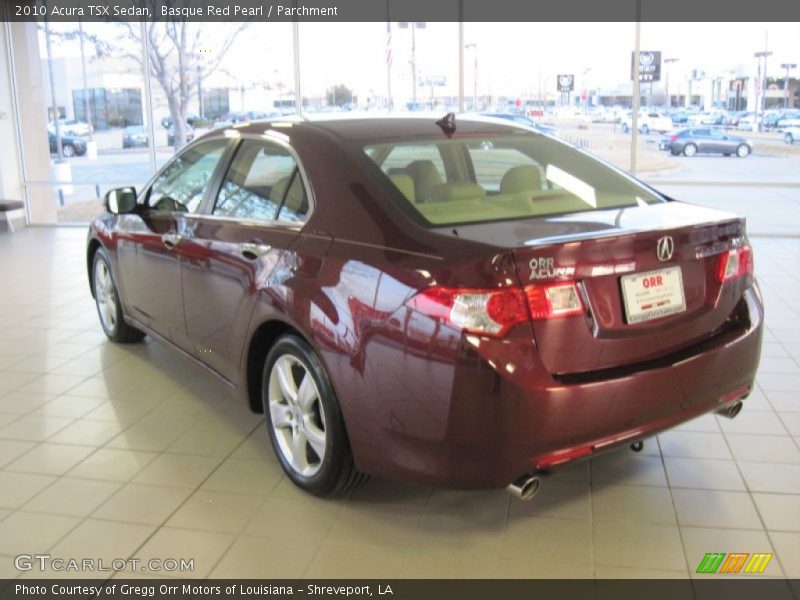 Basque Red Pearl / Parchment 2010 Acura TSX Sedan