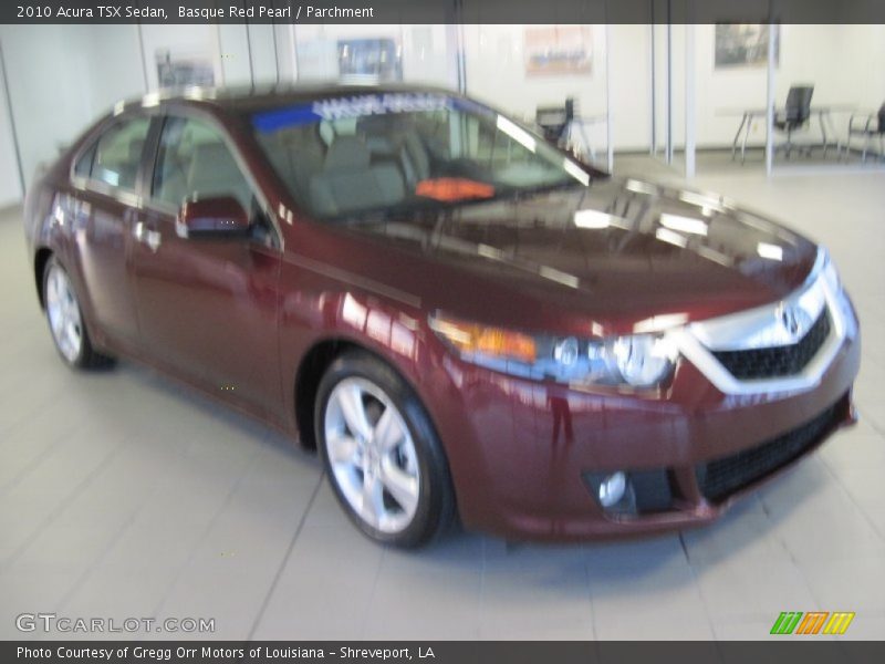 Basque Red Pearl / Parchment 2010 Acura TSX Sedan