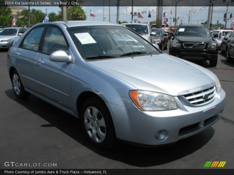 Ice Blue / Gray 2004 Kia Spectra LX Sedan