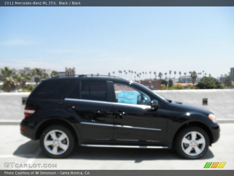 Black / Black 2011 Mercedes-Benz ML 350