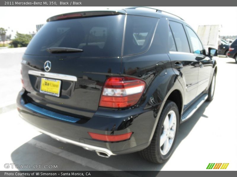 Black / Black 2011 Mercedes-Benz ML 350