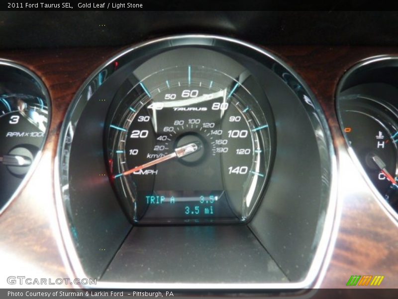 Gold Leaf / Light Stone 2011 Ford Taurus SEL