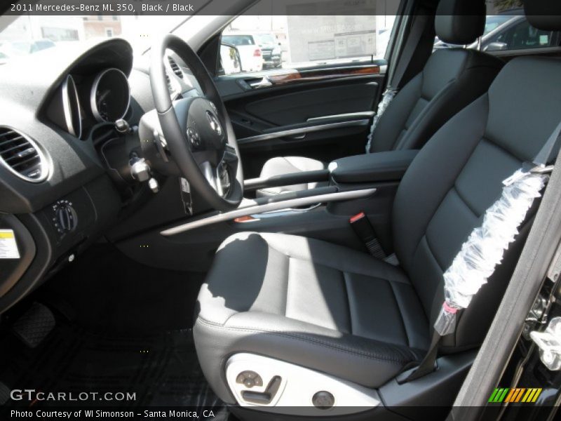 Black / Black 2011 Mercedes-Benz ML 350