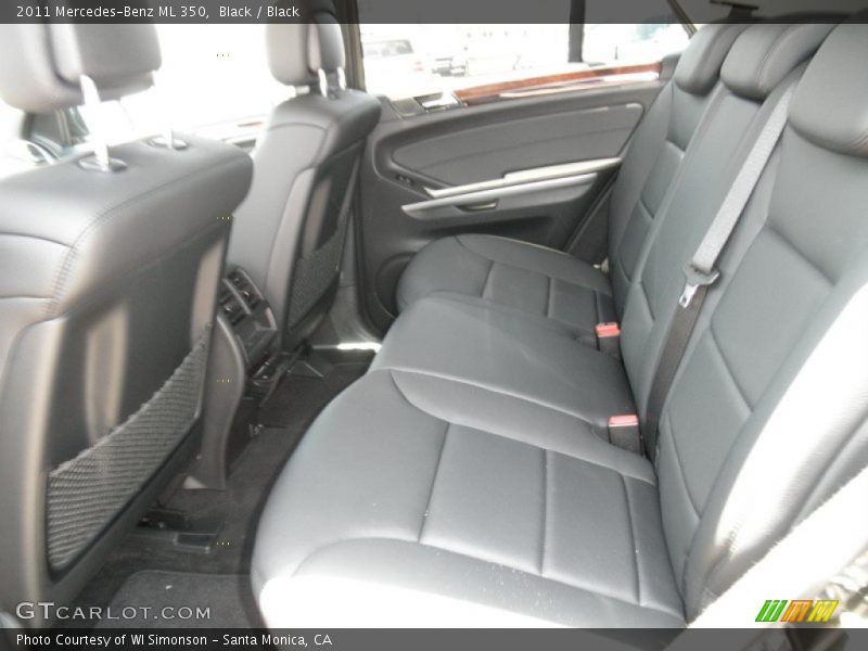 Black / Black 2011 Mercedes-Benz ML 350