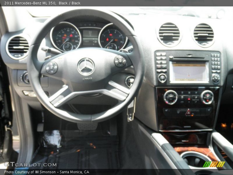Black / Black 2011 Mercedes-Benz ML 350