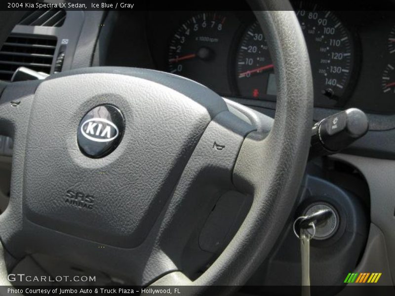 Ice Blue / Gray 2004 Kia Spectra LX Sedan