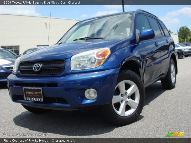 Spectra Blue Mica / Dark Charcoal 2004 Toyota RAV4