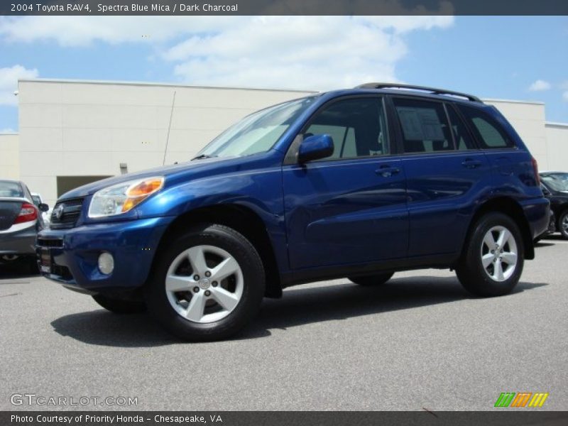 Spectra Blue Mica / Dark Charcoal 2004 Toyota RAV4
