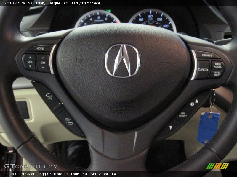 Basque Red Pearl / Parchment 2010 Acura TSX Sedan