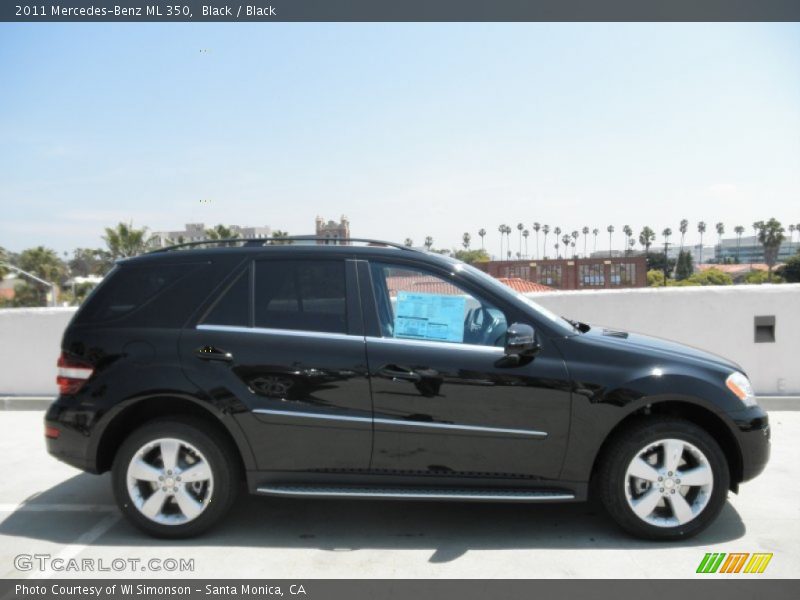 Black / Black 2011 Mercedes-Benz ML 350