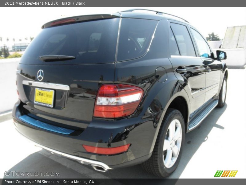 Black / Black 2011 Mercedes-Benz ML 350
