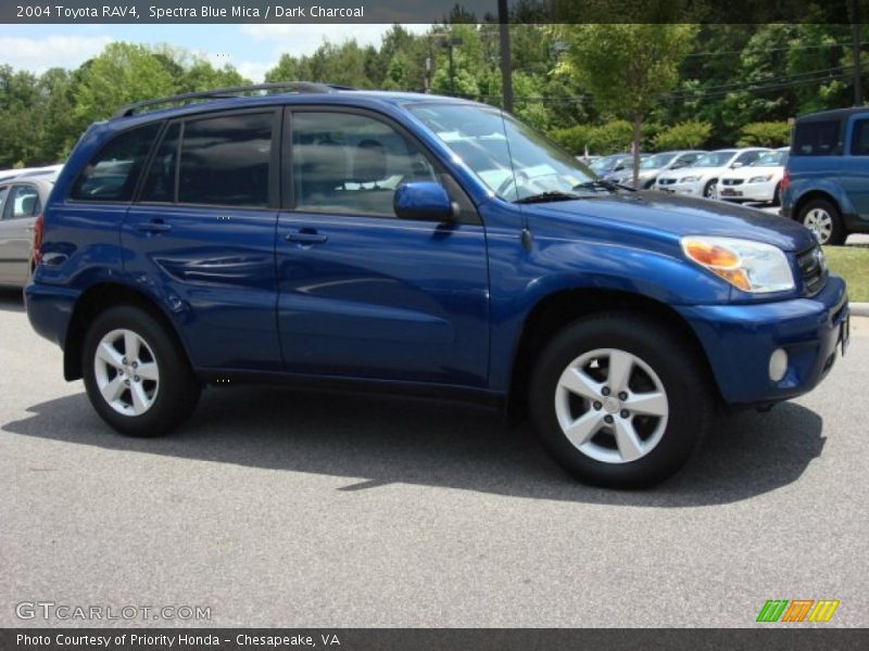 Spectra Blue Mica / Dark Charcoal 2004 Toyota RAV4