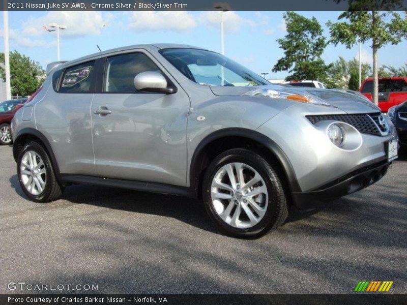 Chrome Silver / Black/Silver Trim 2011 Nissan Juke SV AWD