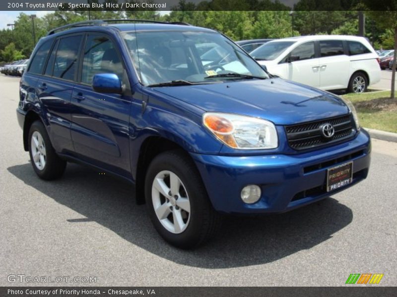 Spectra Blue Mica / Dark Charcoal 2004 Toyota RAV4