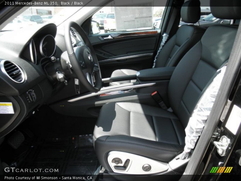 Black / Black 2011 Mercedes-Benz ML 350