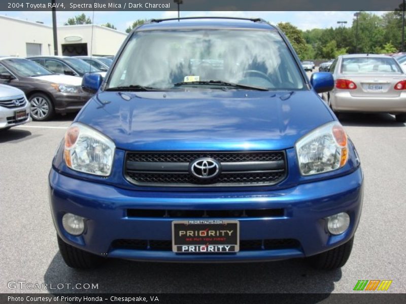 Spectra Blue Mica / Dark Charcoal 2004 Toyota RAV4