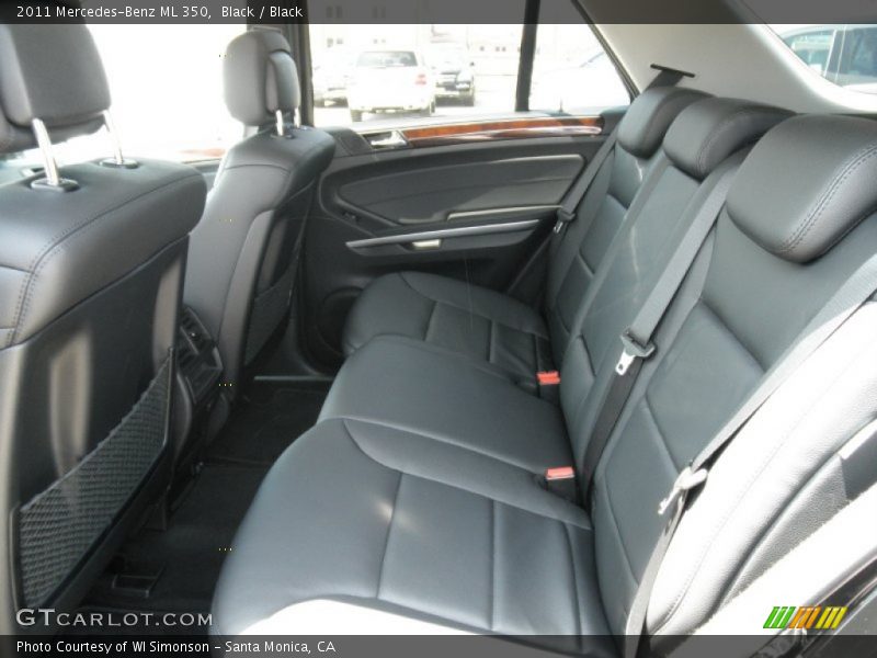 Black / Black 2011 Mercedes-Benz ML 350