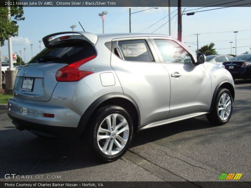 Chrome Silver / Black/Silver Trim 2011 Nissan Juke SV AWD