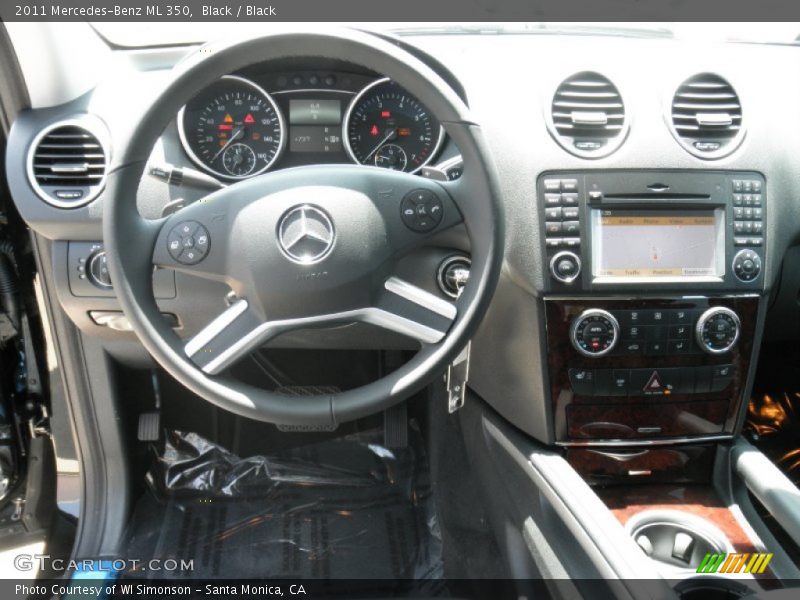 Black / Black 2011 Mercedes-Benz ML 350