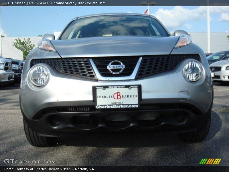 Chrome Silver / Black/Silver Trim 2011 Nissan Juke SV AWD