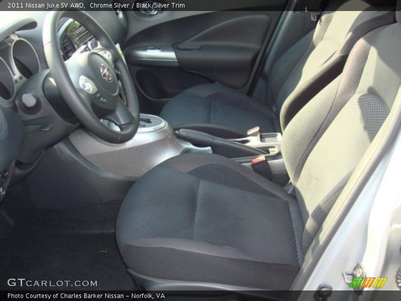 Chrome Silver / Black/Silver Trim 2011 Nissan Juke SV AWD