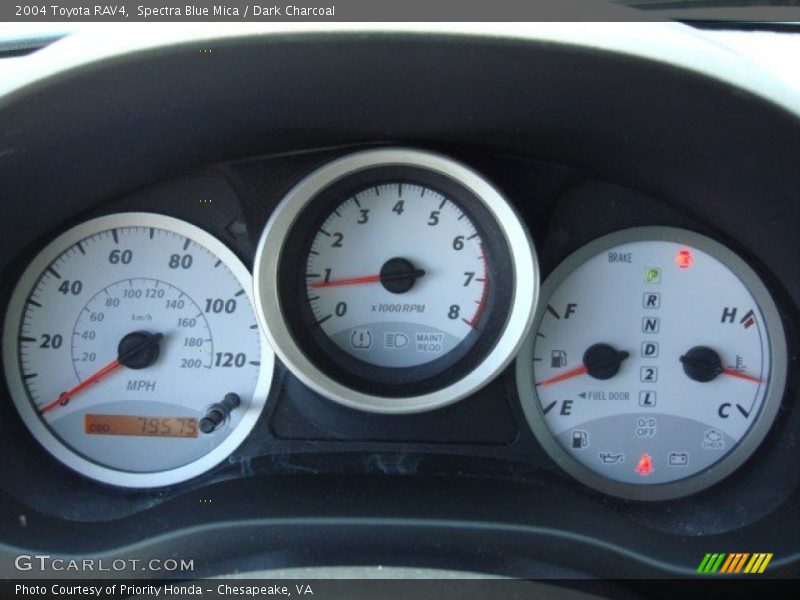 Spectra Blue Mica / Dark Charcoal 2004 Toyota RAV4