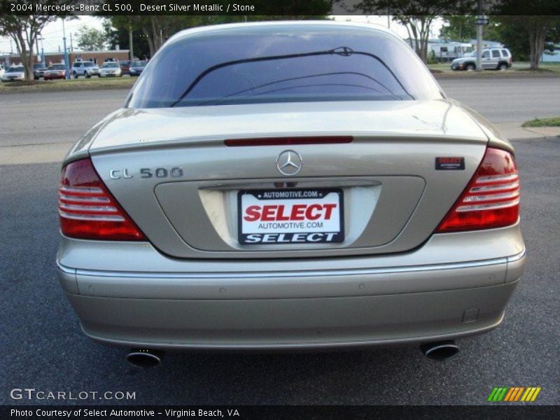 Desert Silver Metallic / Stone 2004 Mercedes-Benz CL 500