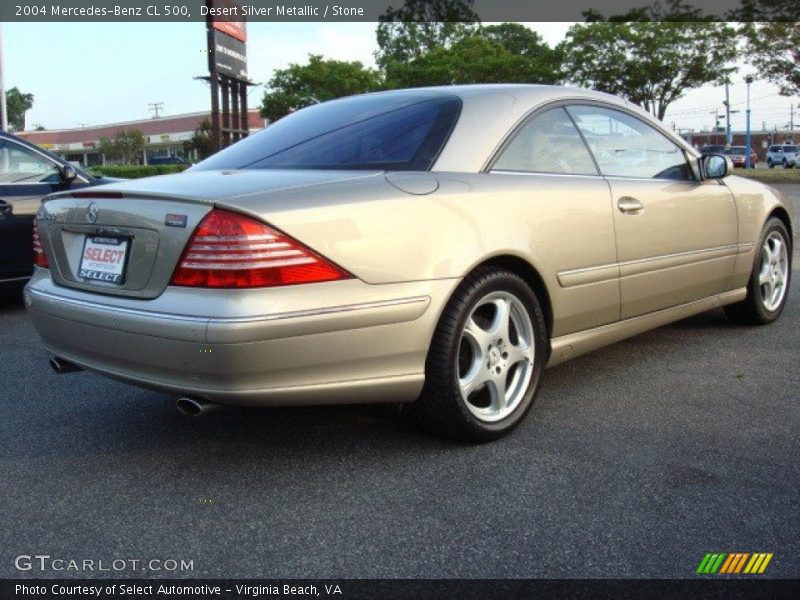 Desert Silver Metallic / Stone 2004 Mercedes-Benz CL 500