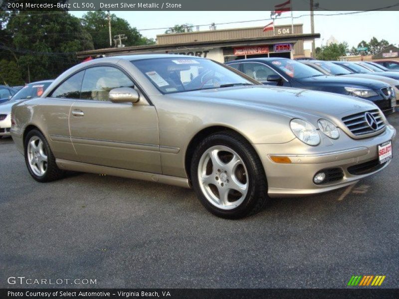 Desert Silver Metallic / Stone 2004 Mercedes-Benz CL 500